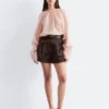 A-Linien-Satin-Shorts