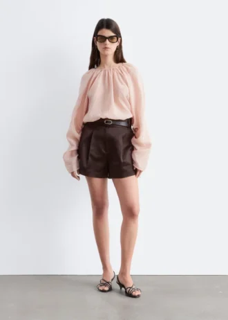 A-Linien-Satin-Shorts