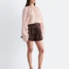 A-Linien-Satin-Shorts
