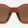 Acetat-Sonnenbrille mit rechteckigem Rahmen