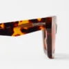 Acetat-Sonnenbrille mit rechteckigem Rahmen