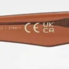 Acetat-Sonnenbrille mit rechteckigem Rahmen