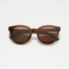 Acetat-Sonnenbrille mit rundem Rahmen