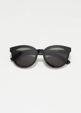 Acetat-Sonnenbrille mit rundem Rahmen