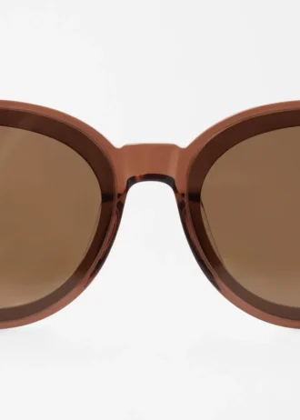 Acetat-Sonnenbrille mit rundem Rahmen