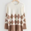Argyle-Strickpullover