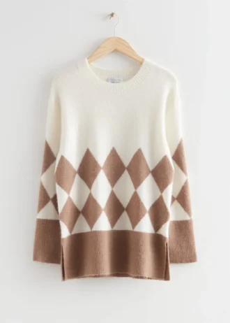 Argyle-Strickpullover
