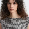 Asymmetrisch drapiertes Midikleid