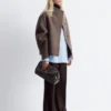 Asymmetrische Wolljacke