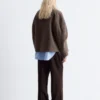 Asymmetrische Wolljacke