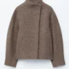 Asymmetrische Wolljacke