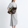 Asymmetrisches Midikleid aus T-Shirt-Material