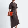 Asymmetrisches Midikleid aus T-Shirt-Material