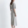 Asymmetrisches Midikleid aus T-Shirt-Material