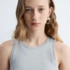 Asymmetrisches Midikleid mit Rüschen
