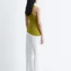 Asymmetrisches Tanktop aus Rippenstrick
