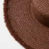 Ausgefranster Raffia-Strohhut