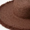 Ausgefranster Raffia-Strohhut