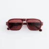 Aviator-Sonnenbrille mit quadratischem Rahmen