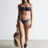 Bandeau-Bikini-Oberteil mit Bindeband vorne