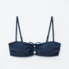 Bandeau-Bikini-Oberteil mit Bindeband vorne