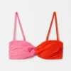 Bandeau-Bikini-Oberteil mit Struktur