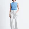 Barrel-Jeans mit weitem Bein