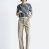 Barrel-Jeans mit weitem Bein