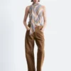 Barrel-Jeans mit weitem Bein
