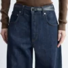 Barrel-Jeans mit weitem Bein