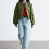 Barrel-Jeans mit weitem Bein