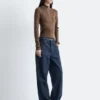 Barrel-Jeans mit weitem Bein