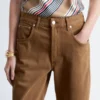 Barrel-Jeans mit weitem Bein