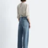 Barrel-Jeans mit weitem Bein