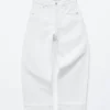Barrel-Jeans mit weitem Bein