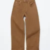 Barrel-Jeans mit weitem Bein