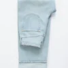 Barrel-Jeans mit weitem Bein