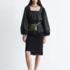 Baumwoll-Bluse mit quadratischem Ausschnitt