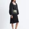 Baumwoll-Bluse mit quadratischem Ausschnitt
