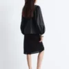 Baumwoll-Bluse mit quadratischem Ausschnitt