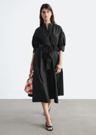 Baumwoll-Maxikleid