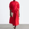 Baumwoll-Maxikleid