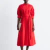 Baumwoll-Maxikleid