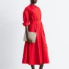 Baumwoll-Maxikleid