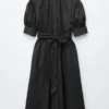 Baumwoll-Maxikleid