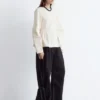 Baumwoll-Peplum-Oberteil