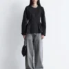 Baumwoll-Peplum-Oberteil