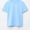 Baumwoll-T-Shirt mit Rundhalsausschnitt