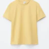 Baumwoll-T-Shirt mit Rundhalsausschnitt