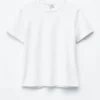 Baumwoll-T-Shirt mit Rundhalsausschnitt